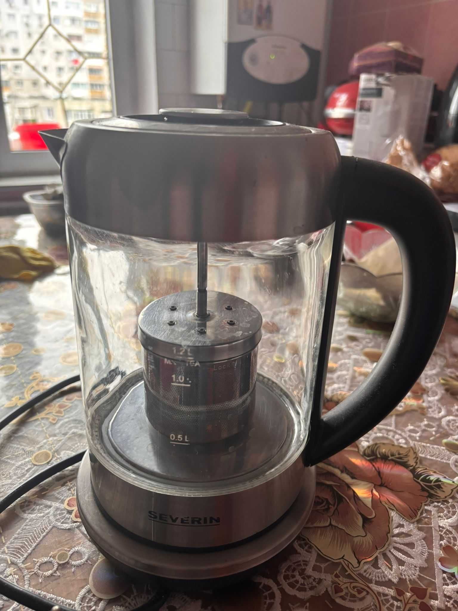 Fierbător și Ceainic din sticlă 2în1 RIVIERA&BAR, adus din FRANTA