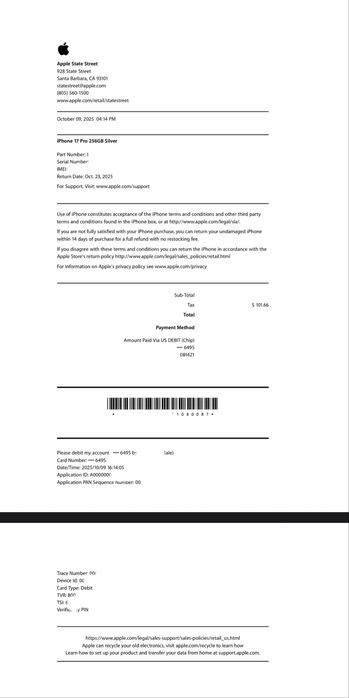 Iphone 17 Pro 256GB eSim от Америка