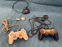 2x Controller Play Station 2 Dual Shock + Adaptor Konig