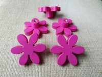 Мебелни дръжки за детска стая-розови цветя