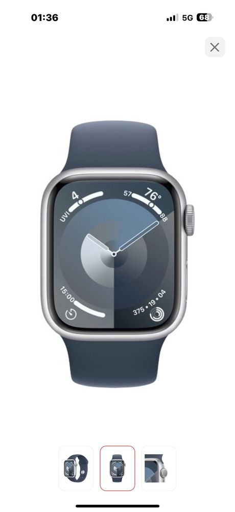 Продаю Apple watch s9 в идеальном состоянии ,в серо-синем раскрасе