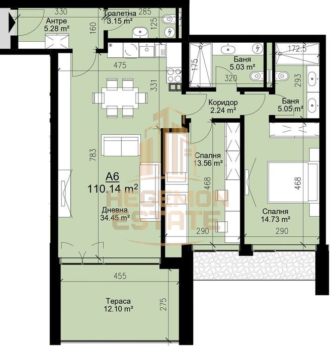 Продава се Тристаен апартамент в Варна, Бриз - 127 кв.м за 1651 €/кв.м - Снимка #1