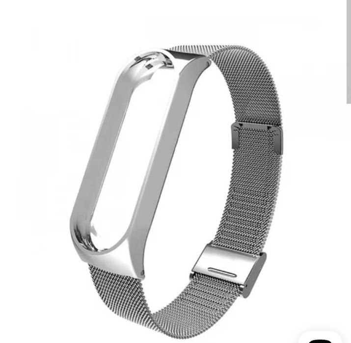 Ремешок металлическая сетка MILAN для Xiaomi Mi Band 5 (Silver)