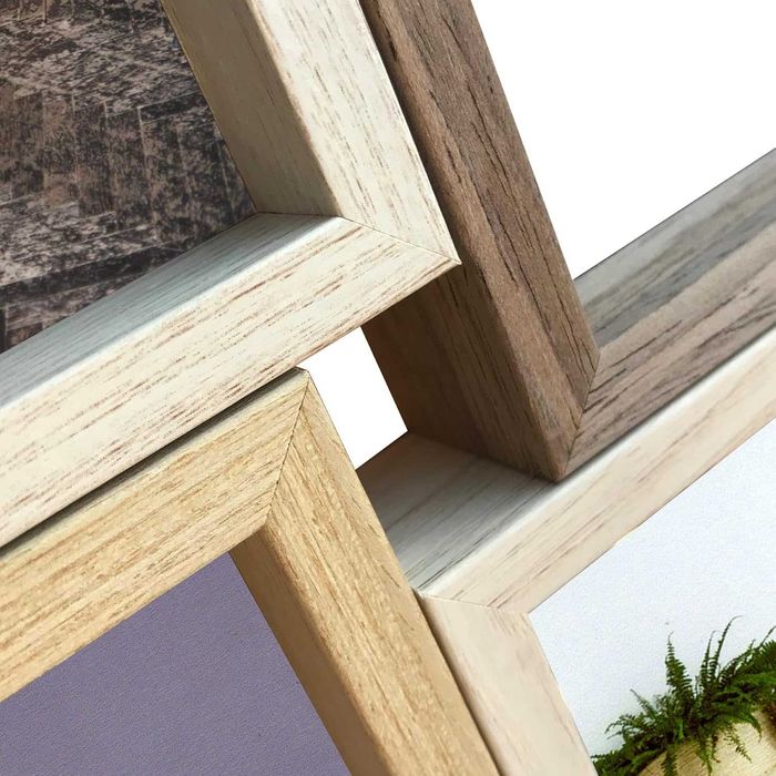 REDUSE de la 200RON, Rame foto colaj 8 / 12 poze, Lemn Natur Vopsibil