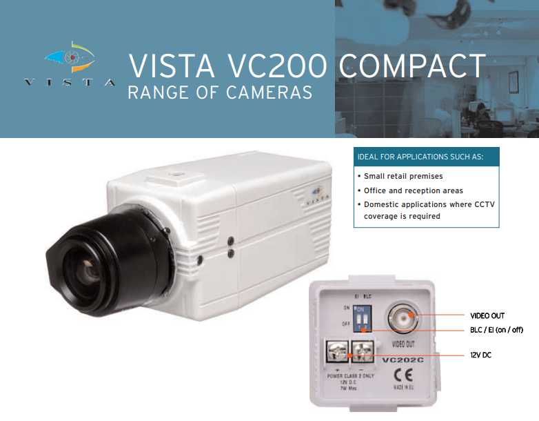 Camera supraveghere SuperHAD CCD VISTA VC212C