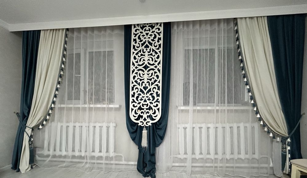 Комплект штор с тюлью