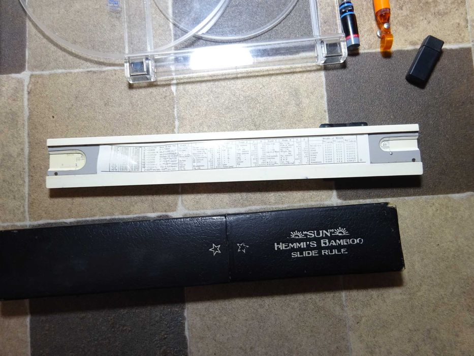 Rigla calcul Hemmi slide rule /Haff Ellipsograph