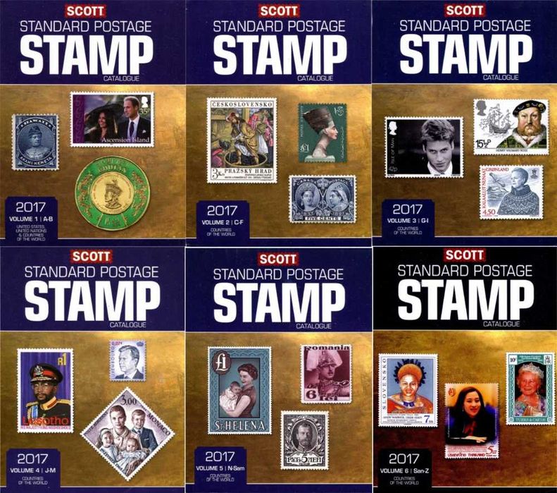 Cataloage timbre Scott, Michel, Romanesti