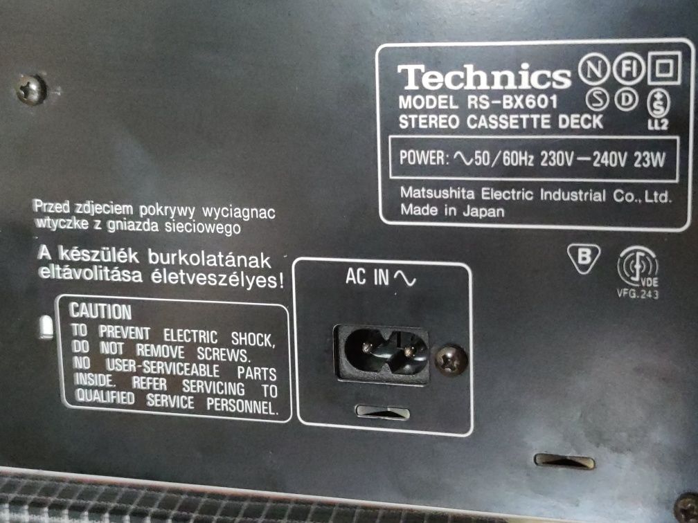 Technics RS-BX601 дека