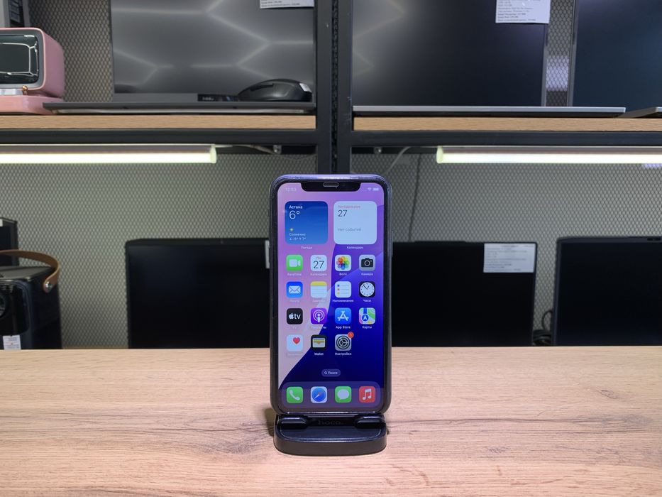 iPhone 11, 128 GB, черный, АКБ100%, аккумулятор менянный, 10934/А10