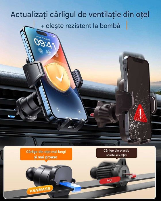 Suport pentru telefon auto pentru ventilatie, f pentru iPhone , samsun