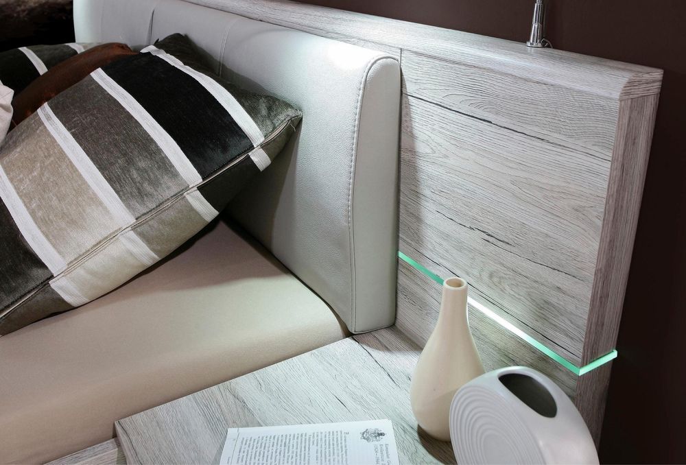 Pat plutitor Rondino – 180x200 cm, 2 noptiere cu sertare