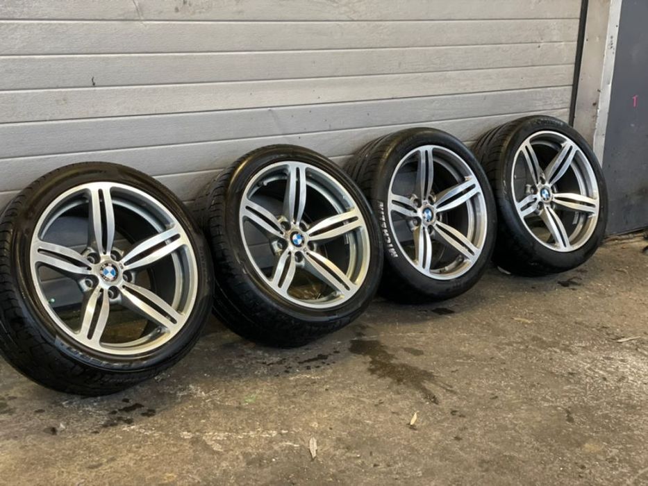 jante roti bmw M5 E60 M6 e63 e64 originale M power nu M pachet R19 2 lățimi fără defecte tehnice sau Reparatii 8/5 fata 9/5 J spatele Style 167 5x120