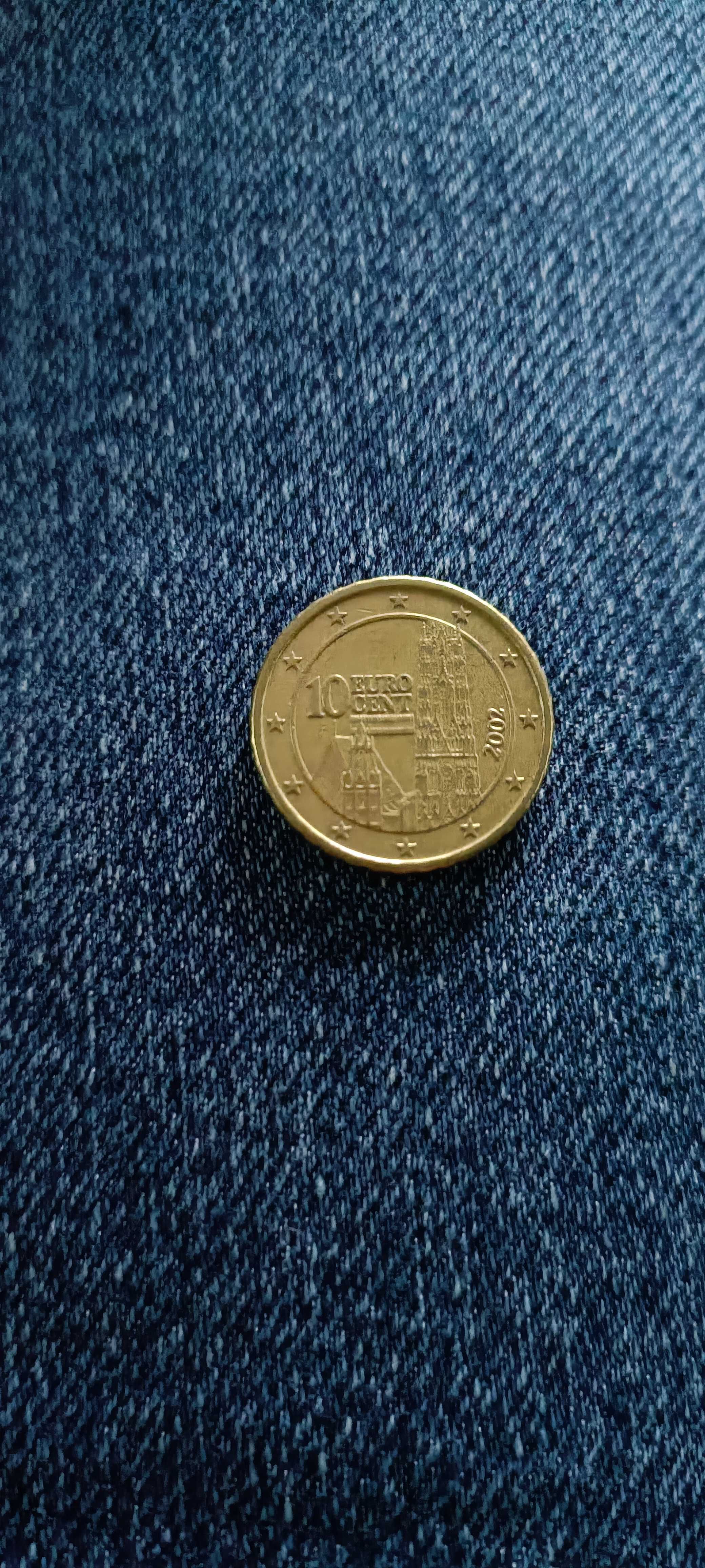 Moneda 10 centi an 2002