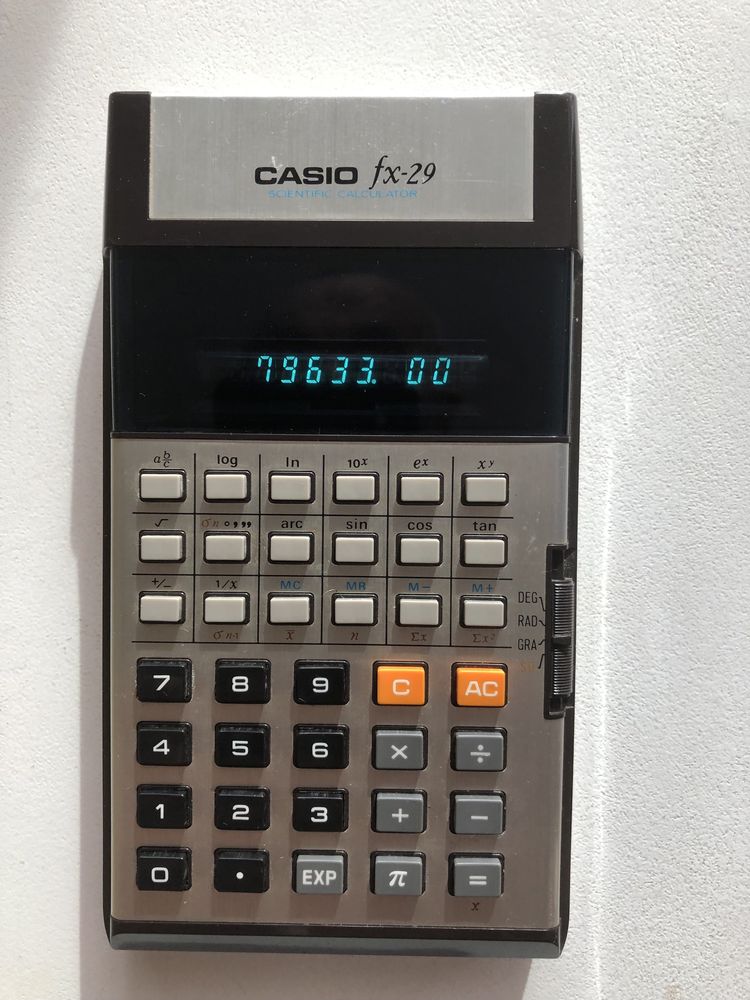 Calculator Casio FX 29 Japan 1977