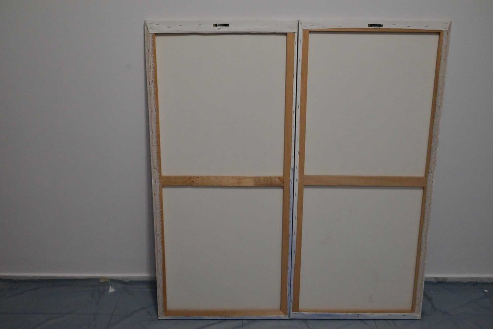 Tablou pictat manual pe panza inramat in cadru de lemn