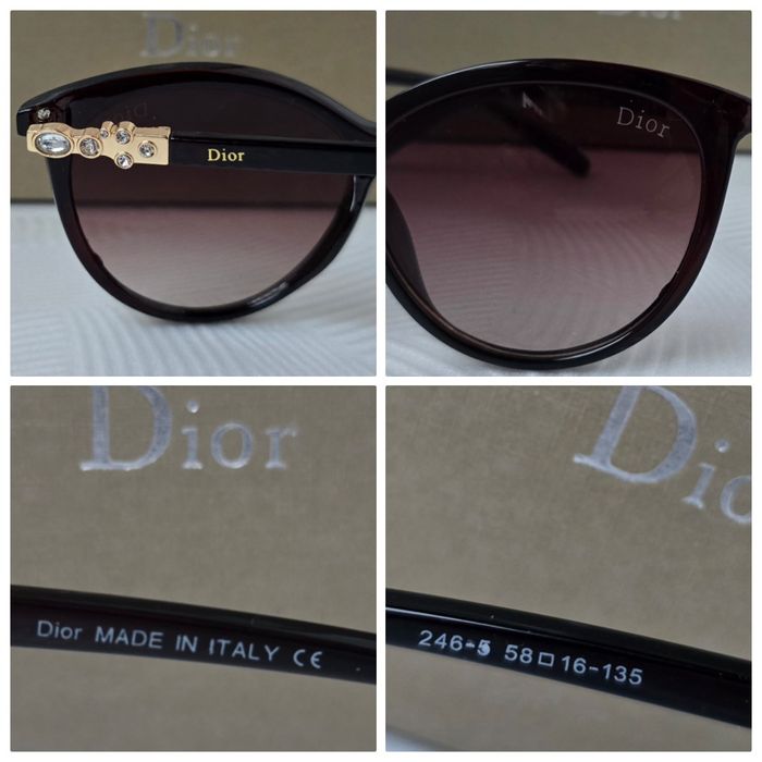 Дамски слънчеви очила котка с камъни