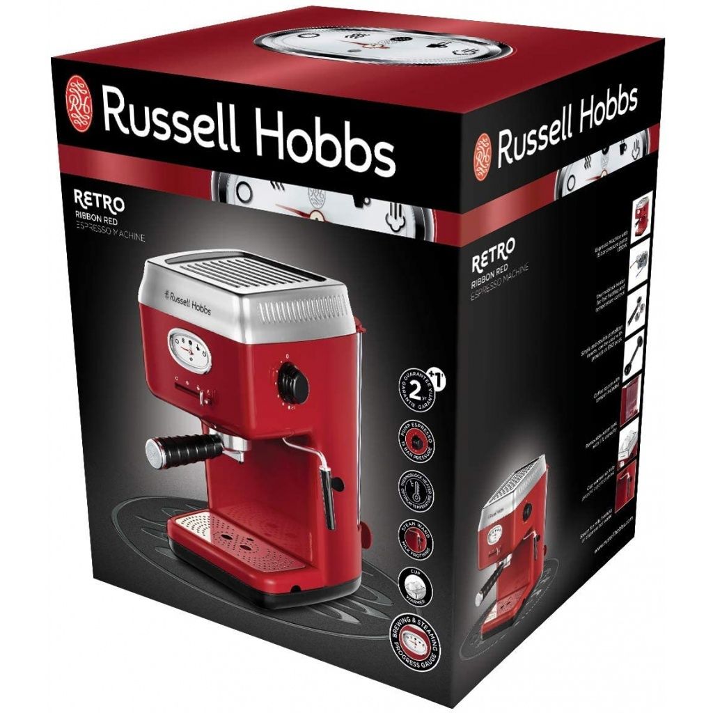 Рожковая кофеварка Russell Hobbs Retro