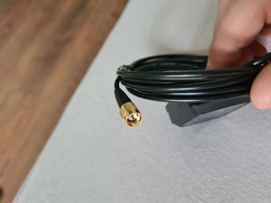Antena GPS conector SMA cablu 2m coaxial aplicatii RF radiofrecventa