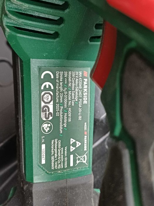 Fierăstrău Sabie Parkside