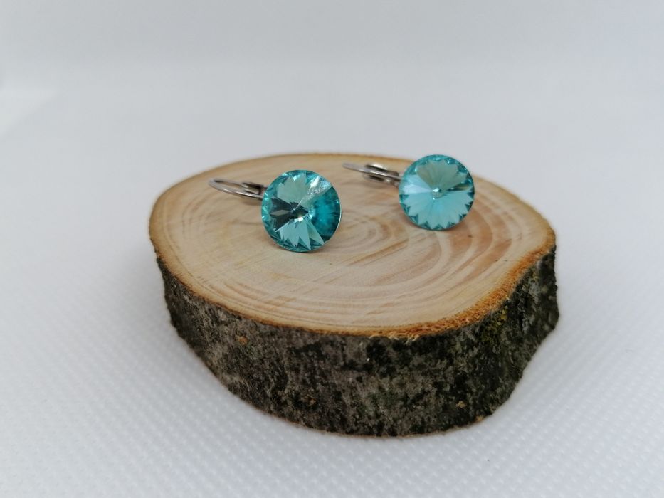 Cercei cu piatra de 10mm  Swarovski