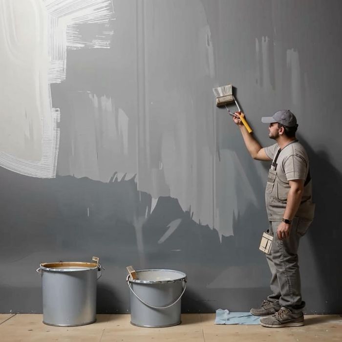 Серая акриловая краска 32000 за 1 кг