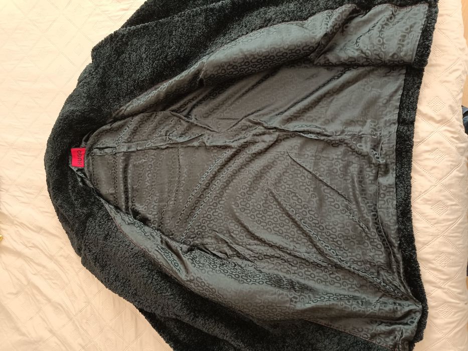 HUGO Кожух Mewona Черен Oversize