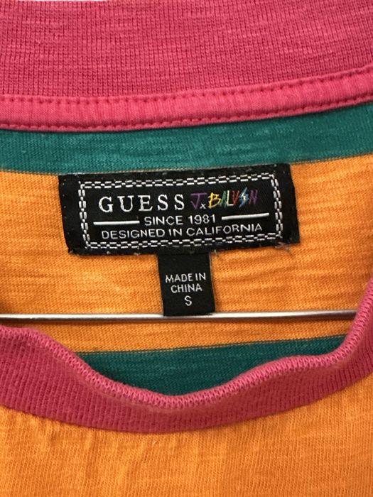 Тениска Guess x J Balvin Vibras Concert Stripe T-Shirt