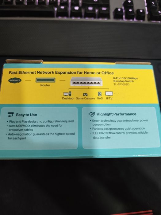 Коммутатор TP-link TL-SF1008D