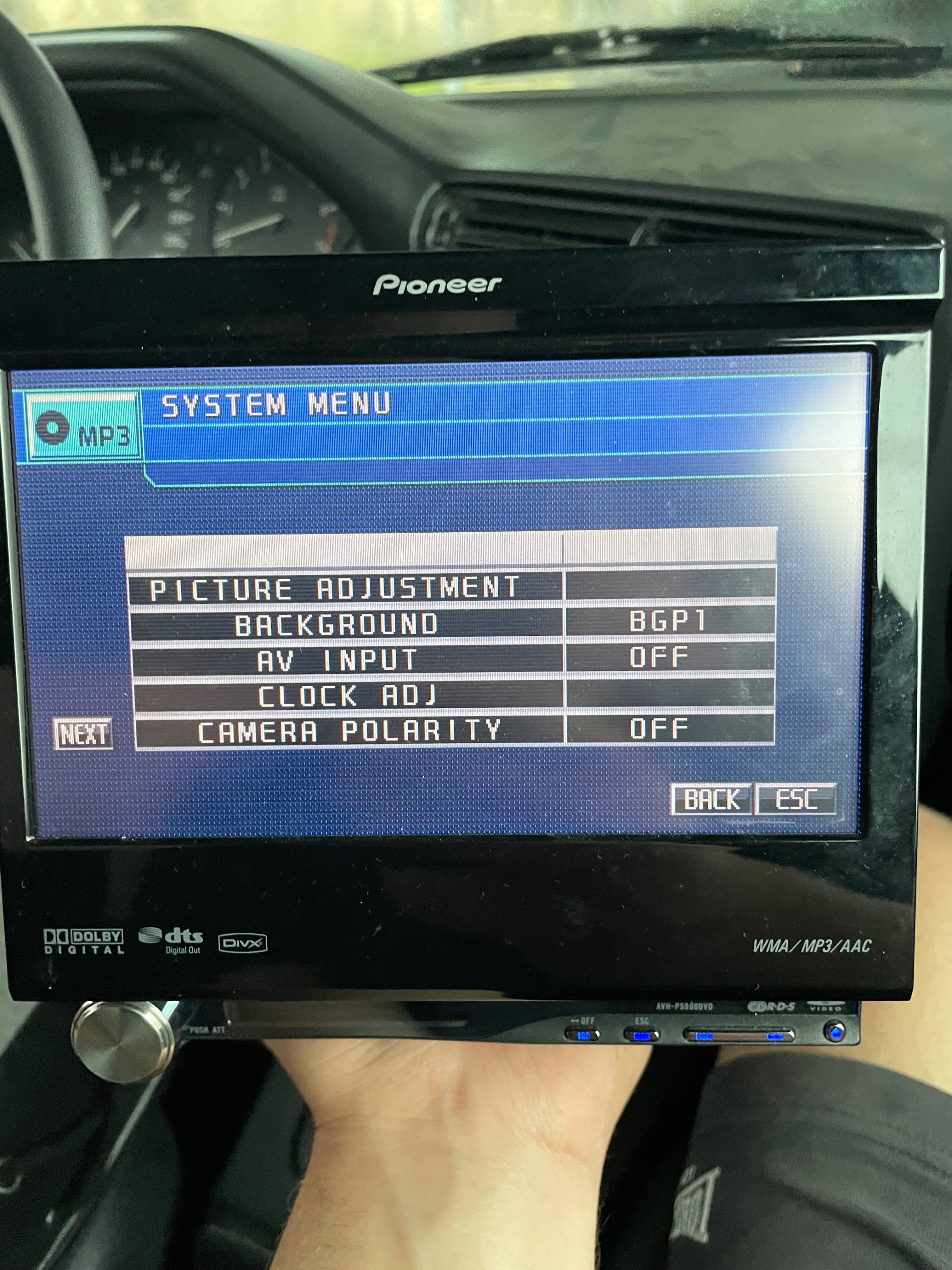 Pioneer avh-p5900dvd