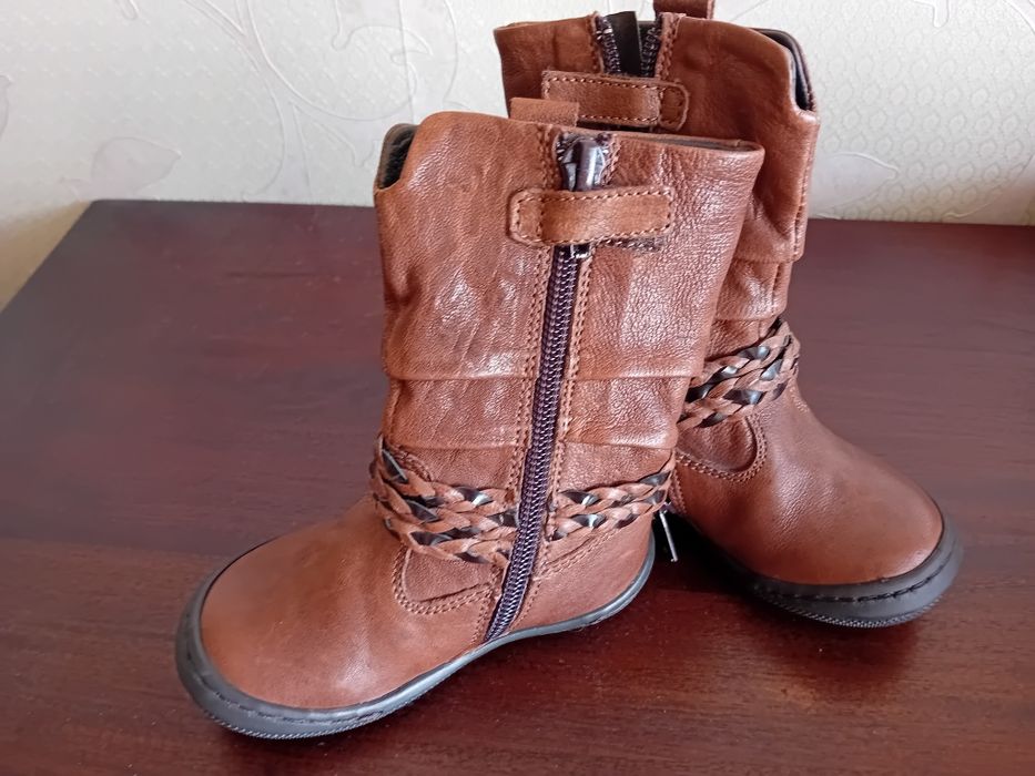 Бебешки ботуши от естествена кожа