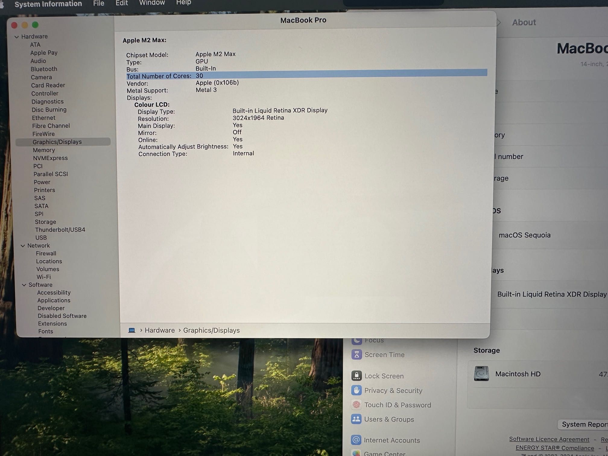 MacBook Pro 14" M2 MAX 12-Core CPU, 30- Core GPU, 64GB RAM, 512GB SSD