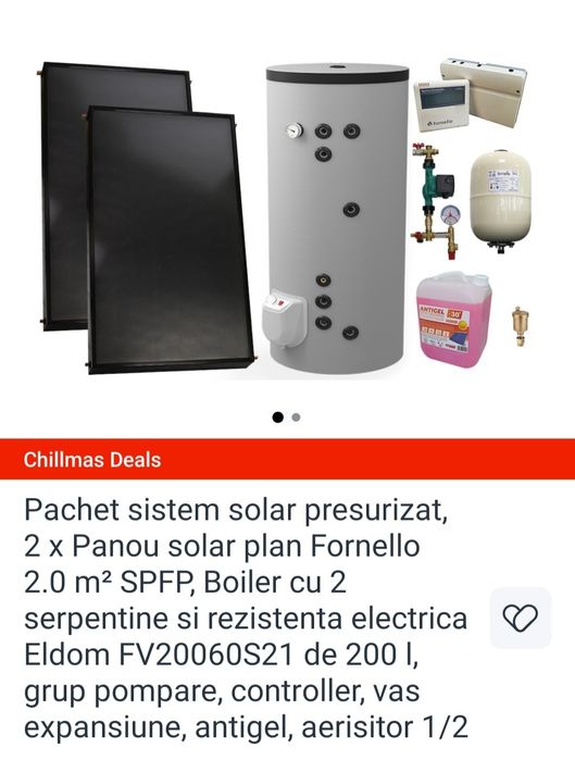 Pachet solar presurizat