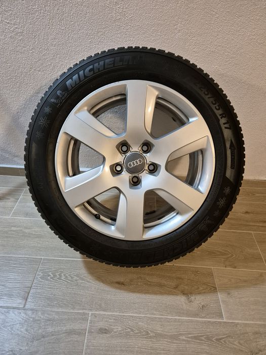 Jante Audi R 17 cu cauciucuri iarna Michelin Alpin 5 225 55 R 17
