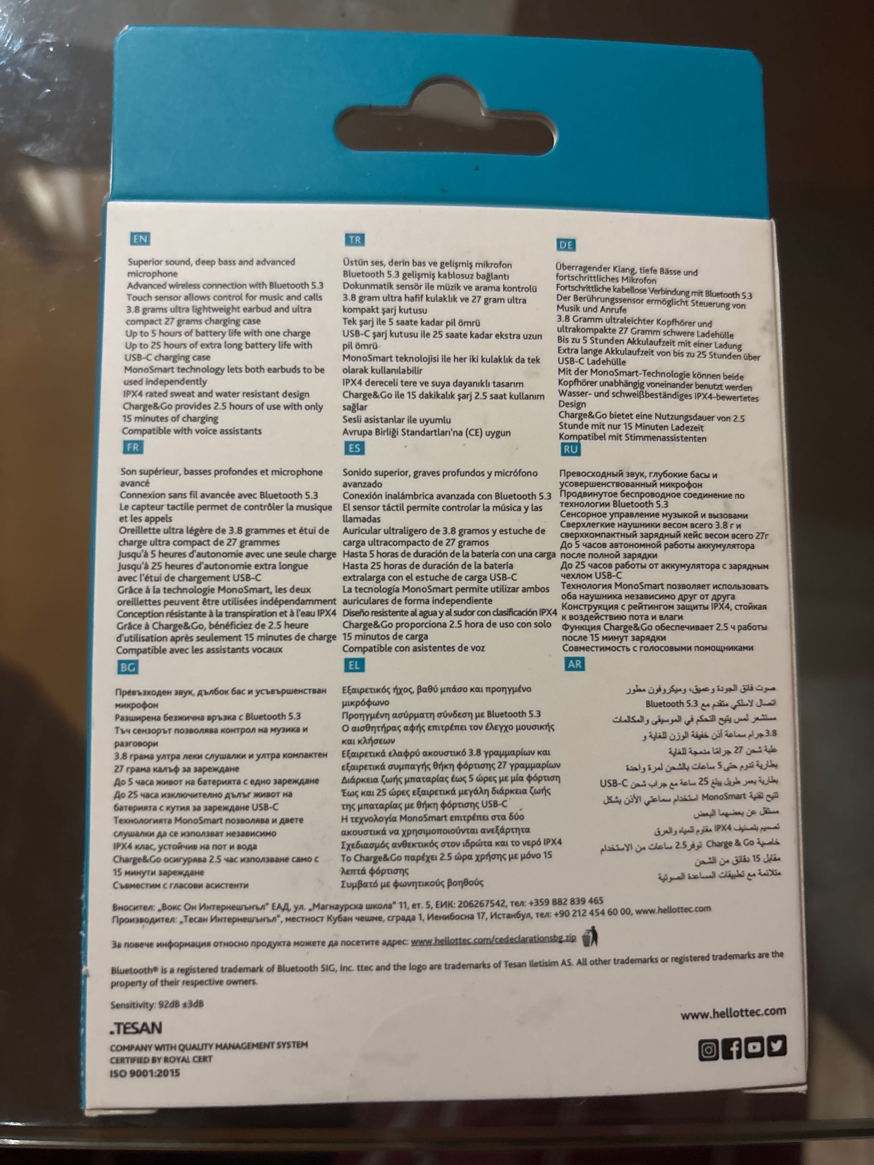 Слушалки Ttec Mode True Wireless Bluetooth Headset