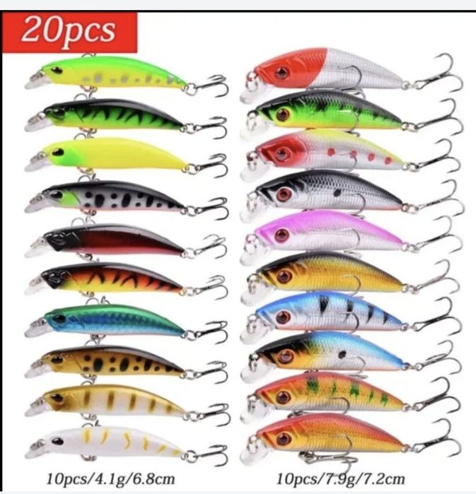 Комплект воблери и блесни