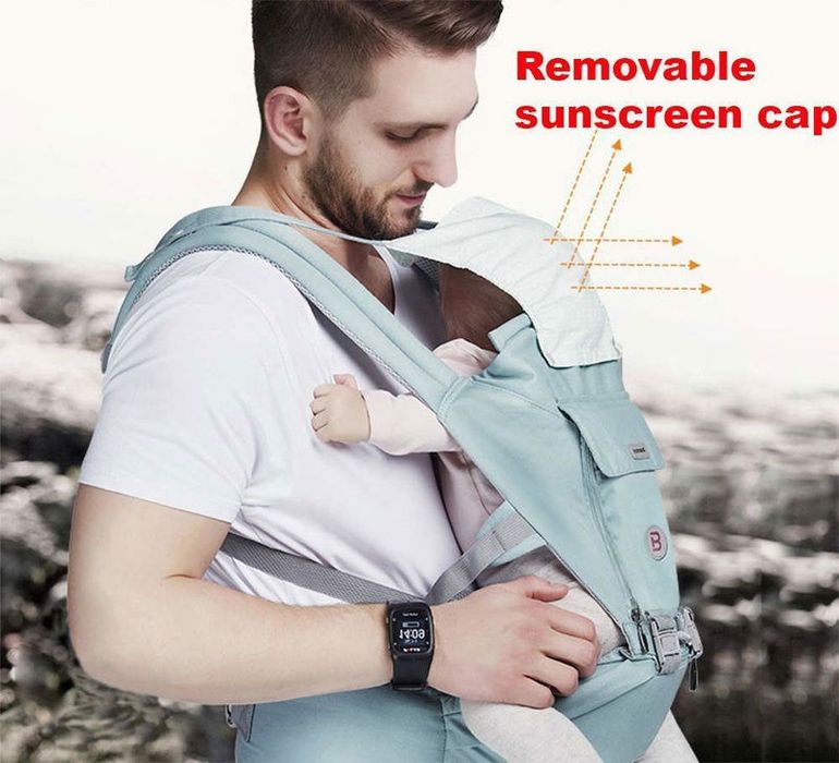 Ham marsupiu bebe ergometric cu scaunel Baoneo