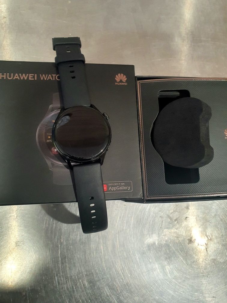 Huawei Watch 3, 46 mm, Silicone Strap, Black.