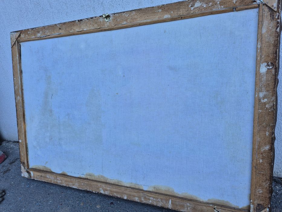 Vand Rama Tablou pictat manual pe pinza peisaj mori vant.