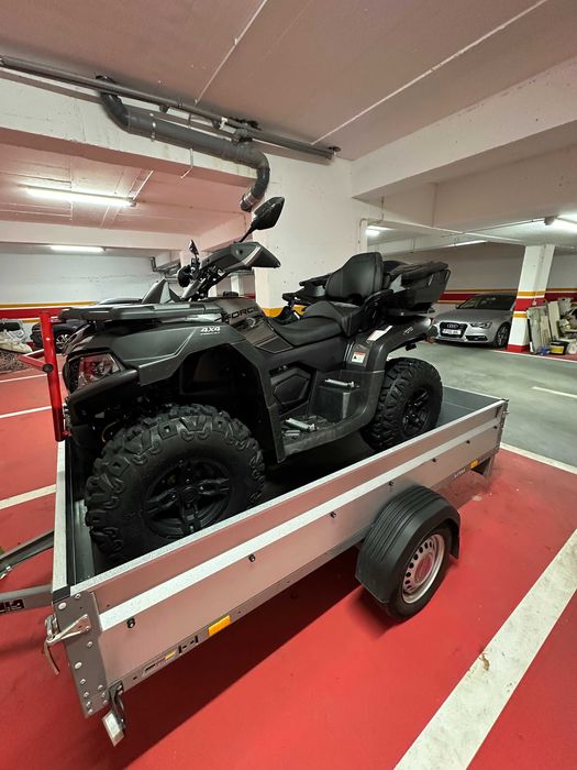 Vand ATV CFMOTO 625 + remorca STEMA basculabila noua