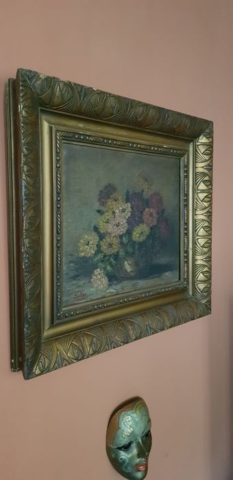 Tablou vechi pictura in cutit