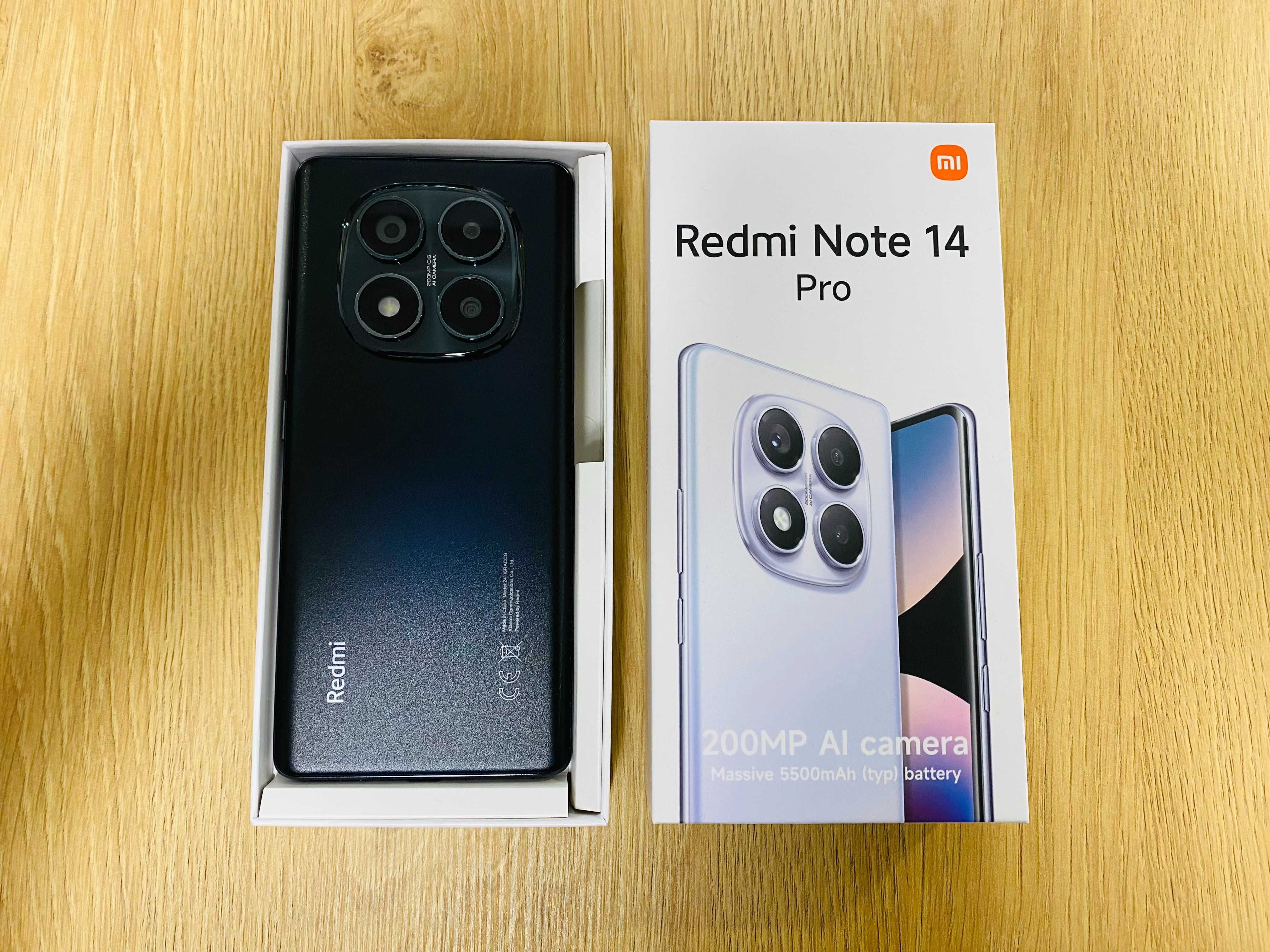 ЧИСТО НОВ !!! Xiaomi Note 14 Pro, 8GB RAM, 256GB, 5G, Midnight Black