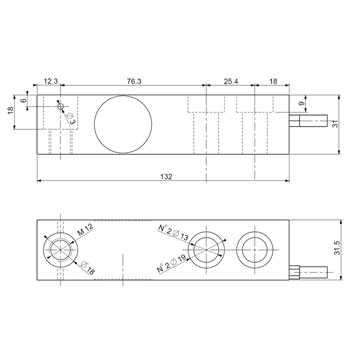 Dini Argeo Scale Load Cell Weight Sensor 2000KG (2T)