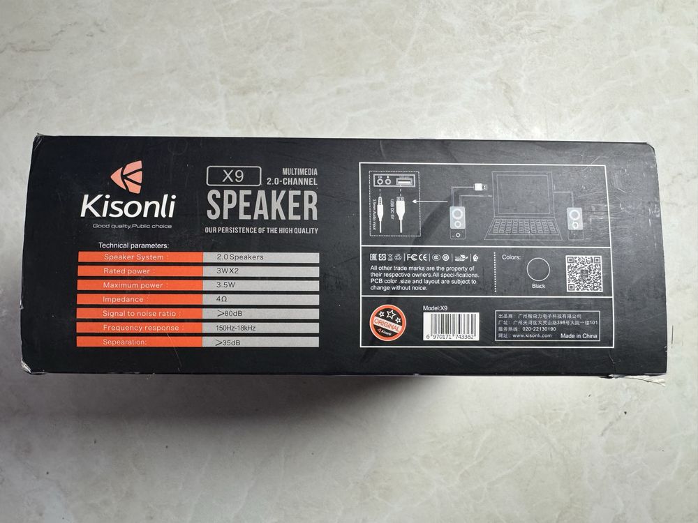 Компьютерные колонки Kisonli X9 USB Speaker