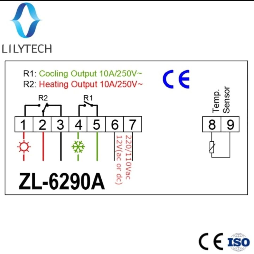 регулятор температуры терморегулятор zl 6290a брудү инкубтор контролле