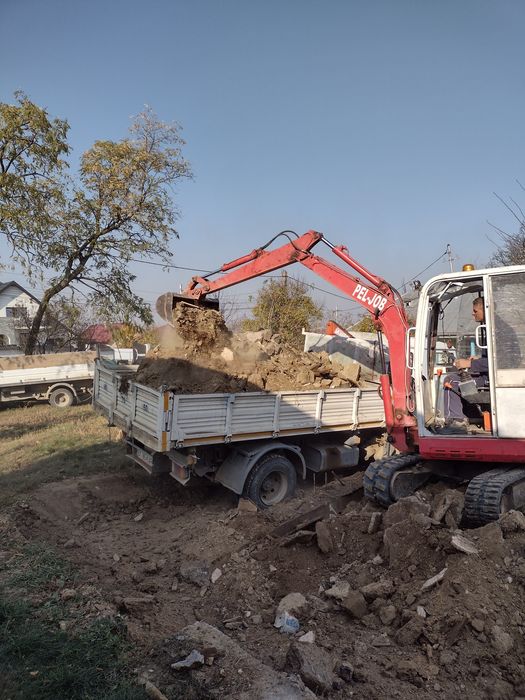 Nisip, sort, balast, moloz,, Transport orice, excavator 3,5t și 15t