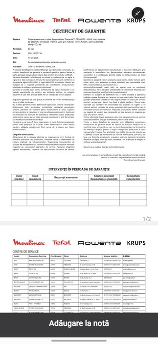 Perie reparatoare cu abur Rowenta Hair Therapist