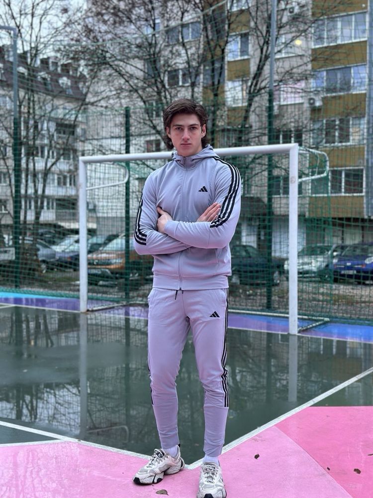 Adidas екип (черен и сив)