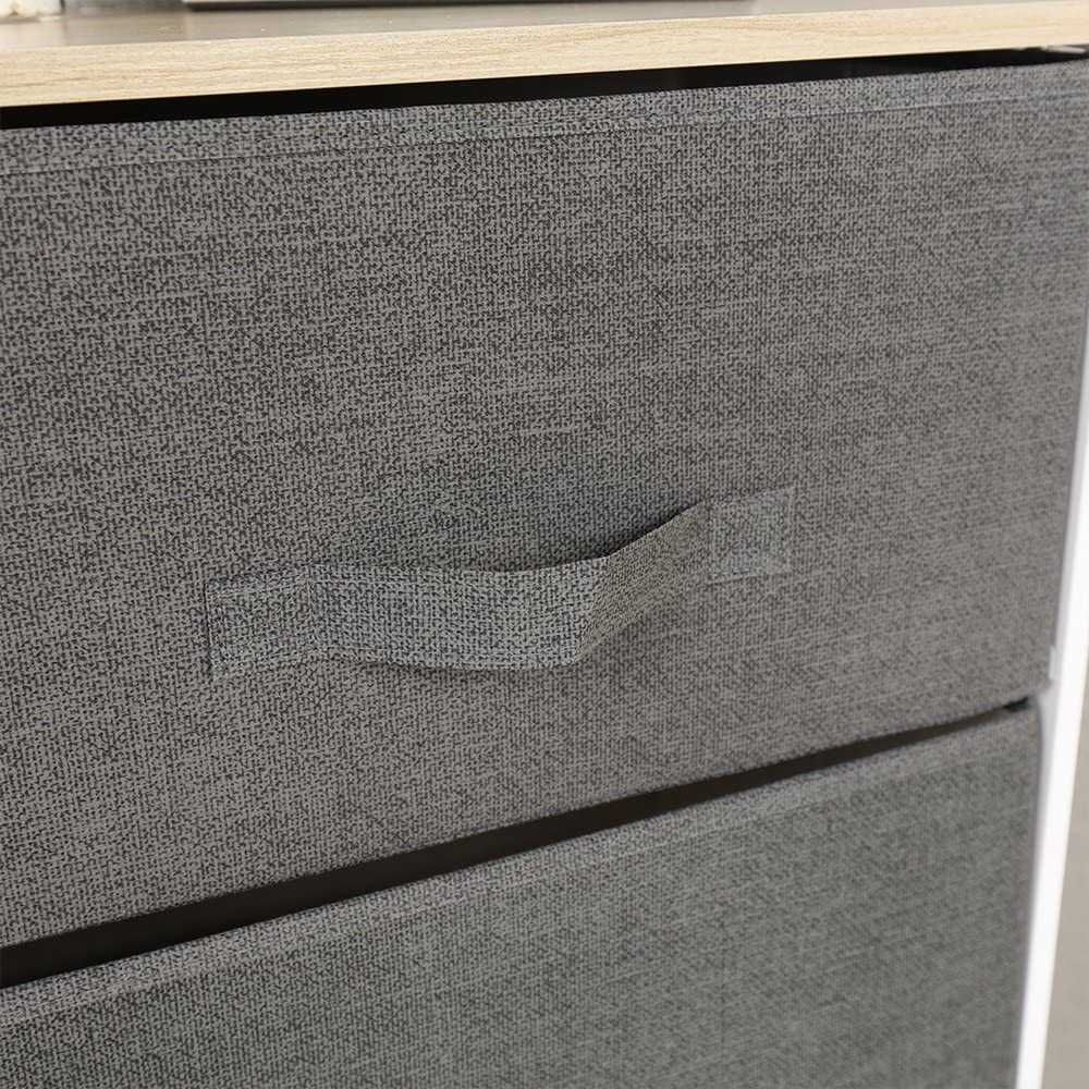 Мултифункционален шкаф за съхранение с текстилни чекмеджета 103N-GY