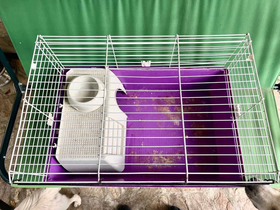 Оборудвана клетка за зайчета и други гризачи